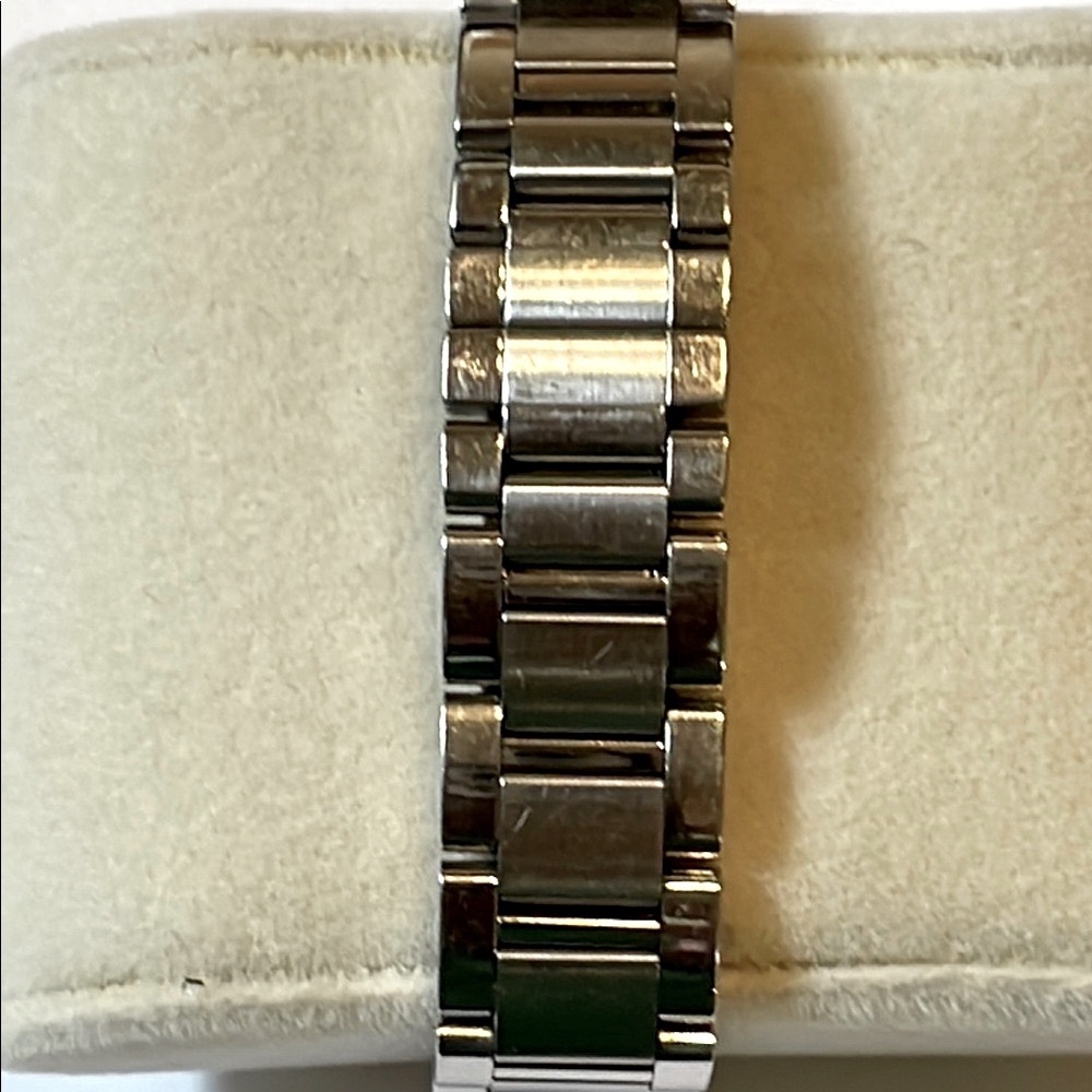 Coach Silver Rectangular Watch With White Face. - image 4